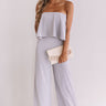 Off To Paris Jumpsuit In Lilac Grey Image - 1