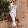 Wearing White Tonight Pants Image - 1