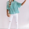 Beauty And The Bloom Shift Top In Ocean Wave Image - 1