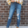 The Addie High Waist Distressed Skinny Image - 1