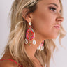 Beachside Brunch Earrings In Tangerine Image - 1