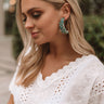Flair For Fashion Earrings In Aqua Image - 1