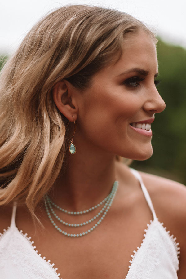 Meant To Impress Earrings In Light Airy Blue