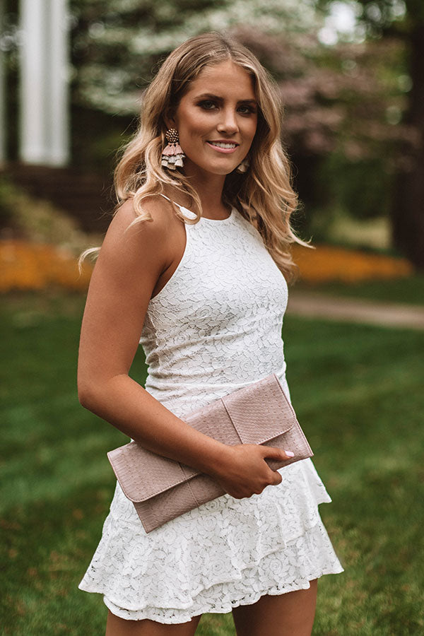 You're Still The One Lace Dress In White Image - 1