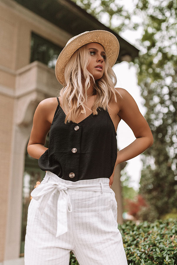 The Beauty Shift Tank in Black