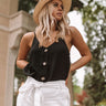 The Beauty Shift Tank in Black Image - 1