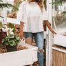 Come Away With Me Eyelet Top Image - 1