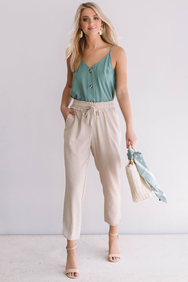 The Beauty Shift Tank in Pear