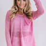 Sunrise Yoga Knit Sweater in Light Violet Image - 1
