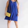 Dinner With A View Shift Dress in Royal Blue Curves Image - 1