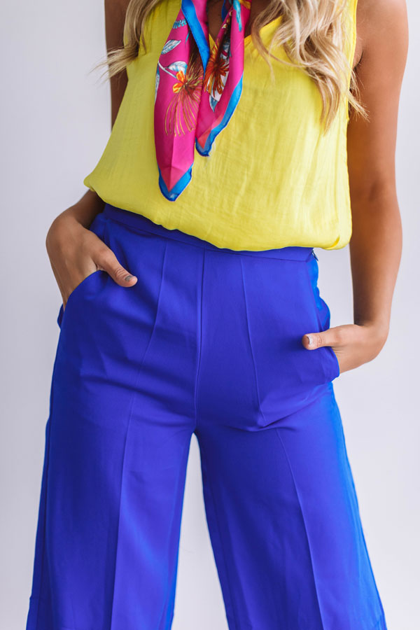 Fabulous In Fiji Trousers In Royal Blue Image - 2