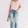 Pina Colada Paradise Shift Top In Iced Latte Image - 1