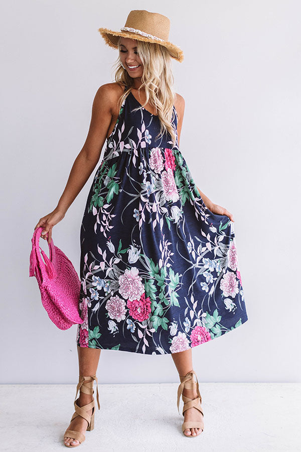 Honolulu Lovely Floral Midi