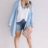 Layover In London Cardigan in Sky Blue Curves Image - 1