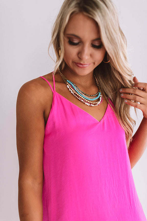 Caribbean Cruise Shift Tank In Hot Pink Image - 2