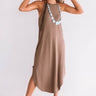 Coasts And Cocktails T-Shirt Midi in Brown Image - 1