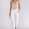 Heat Of The Moment Lace Tank In Iced Latte Image - 1