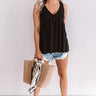 Tampa Bay Bliss Babydoll Tank in Black Image - 1