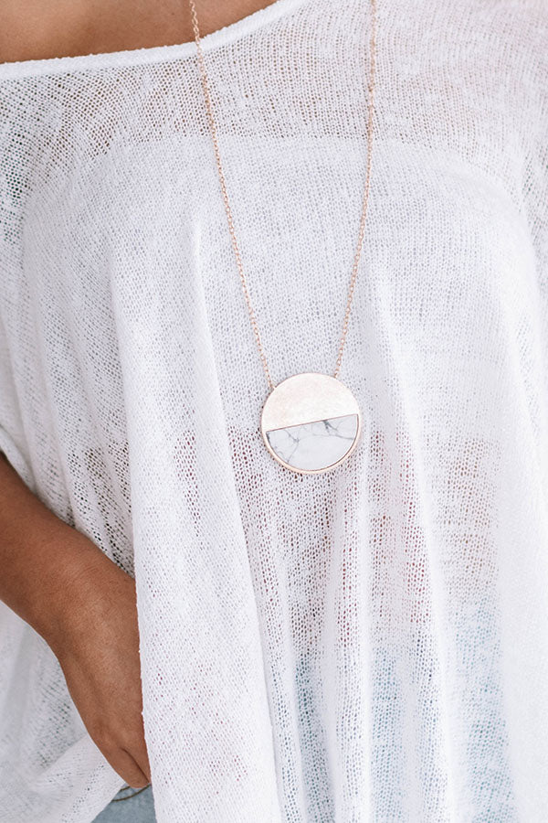 The Bright Side Necklace in White