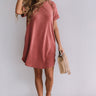 New Adventure T-Shirt Dress In Red Image - 1