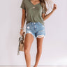 Popsicles Poolside Tee In Olive Image - 1