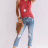 Coast To Coast Boyfriend Tank in Red Image - 1