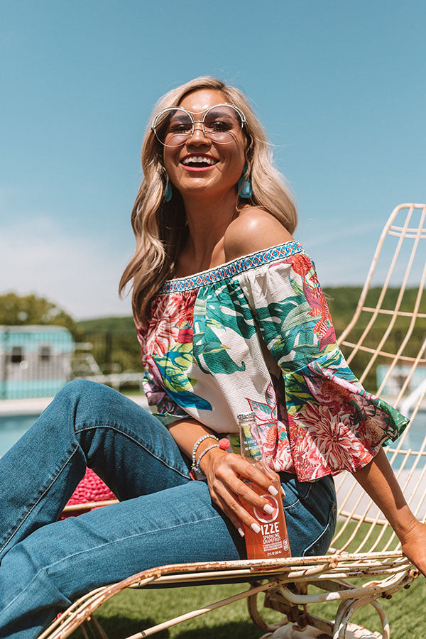 Waking Up In Waikiki Off Shoulder Top