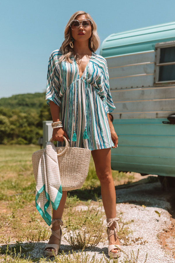 Love And Kisses Stripe Romper