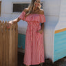 Lagoon Luxe Button Up Midi In Orange Image - 1