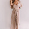 Italian Travels Jumpsuit In Taupe Image - 1