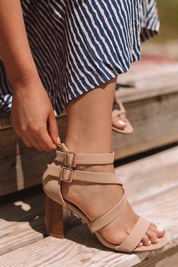 The Caylie Heel in Natural
