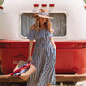 Lagoon Luxe Button Up Midi In Blue Image - 1