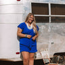 Perks of Paradise Romper in Royal Blue Curves Image - 1