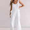Jetting To Rome Jumpsuit in White Image - 1