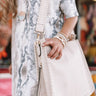 Vegas Weekend Faux Leather Crossbody In Stone Image - 1