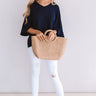 Mint Julep, Please Shift Top in Navy Image - 1