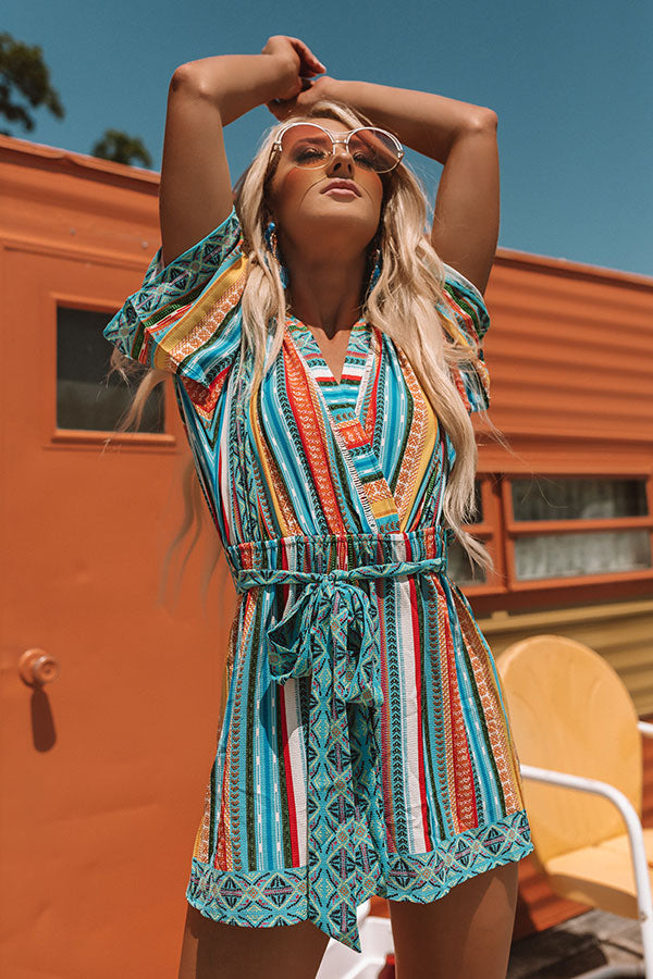 Party All Night Stripe Romper