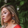 Crushin' Over Cocktails Earrings In Brown Image - 1