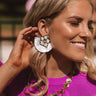 Luau Love Earrings In White Image - 1