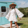 Santa Cruz Kisses Tunic Dress In White Image - 1