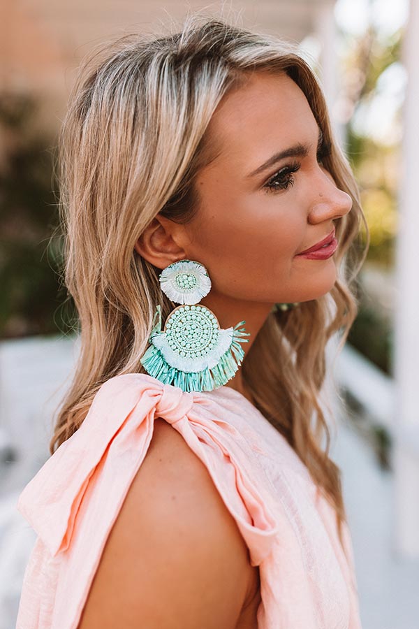 Mint Julep, Please Earrings In Seaglass