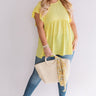 Pinot In Paradise Babydoll Top In Yellow  Curves Image - 1