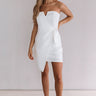 Who's That Girl Front Tie Dress In White Image - 1
