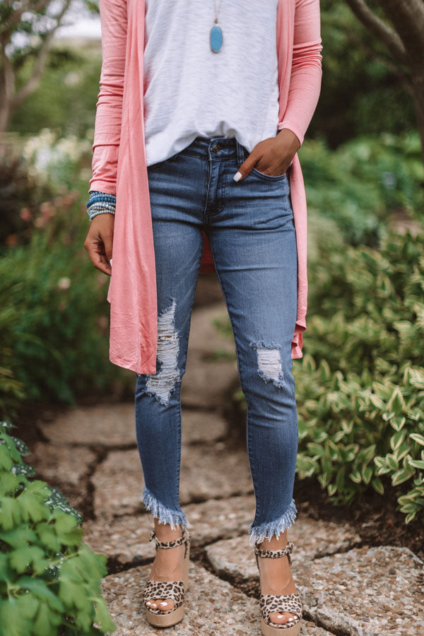 The Finnley Midrise Distressed Ankle Skinny