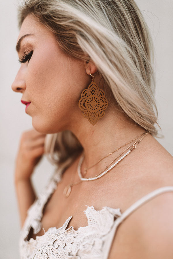 Coastal Crush Earrings In Brown