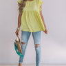 Pinot In Paradise Babydoll Top In Yellow Image - 1