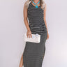 Feeling Pretty Stripe Maxi In Black Image - 1