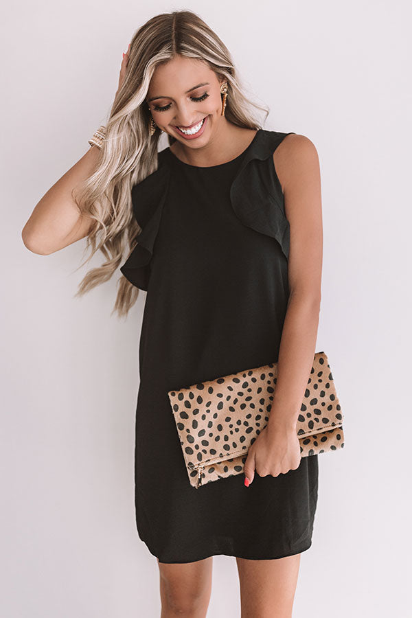 Going Steady Shift Dress In Black Image - 2