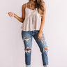 Simply The Best Babydoll Tank In Birch Image - 1