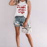 Rock And Roll Distressed Boyfriend Tank Image - 1